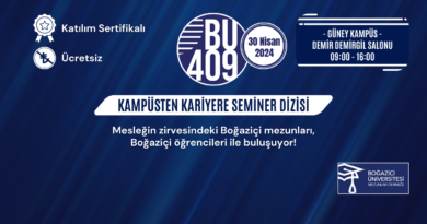 BU409 – Kampüsten Kariyere Seminer Dizisi, 30 Nisan’da Güney Kampüs, ÖFB, Demir Demirgil’de